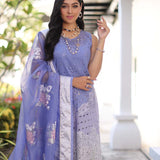 Noor by Saadia Asad | Luxury Chikankari Lawn24 | D9-B Purple