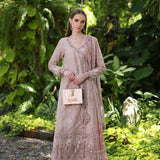 Noor by Saadia Asad | Luxury Chikankari Lawn24 | D3-A Mink Schifli