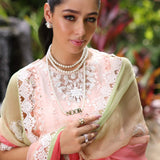 Noor by Saadia Asad | Luxury Chikankari Lawn24 | D7-B Peach Tkm