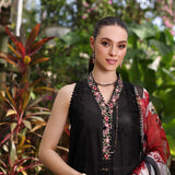 Noor by Saadia Asad | Luxury Chikankari Lawn24 | D6-A Black Laser