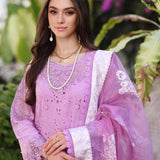 Noor by Saadia Asad | Luxury Chikankari Lawn24 | D9-A Pink