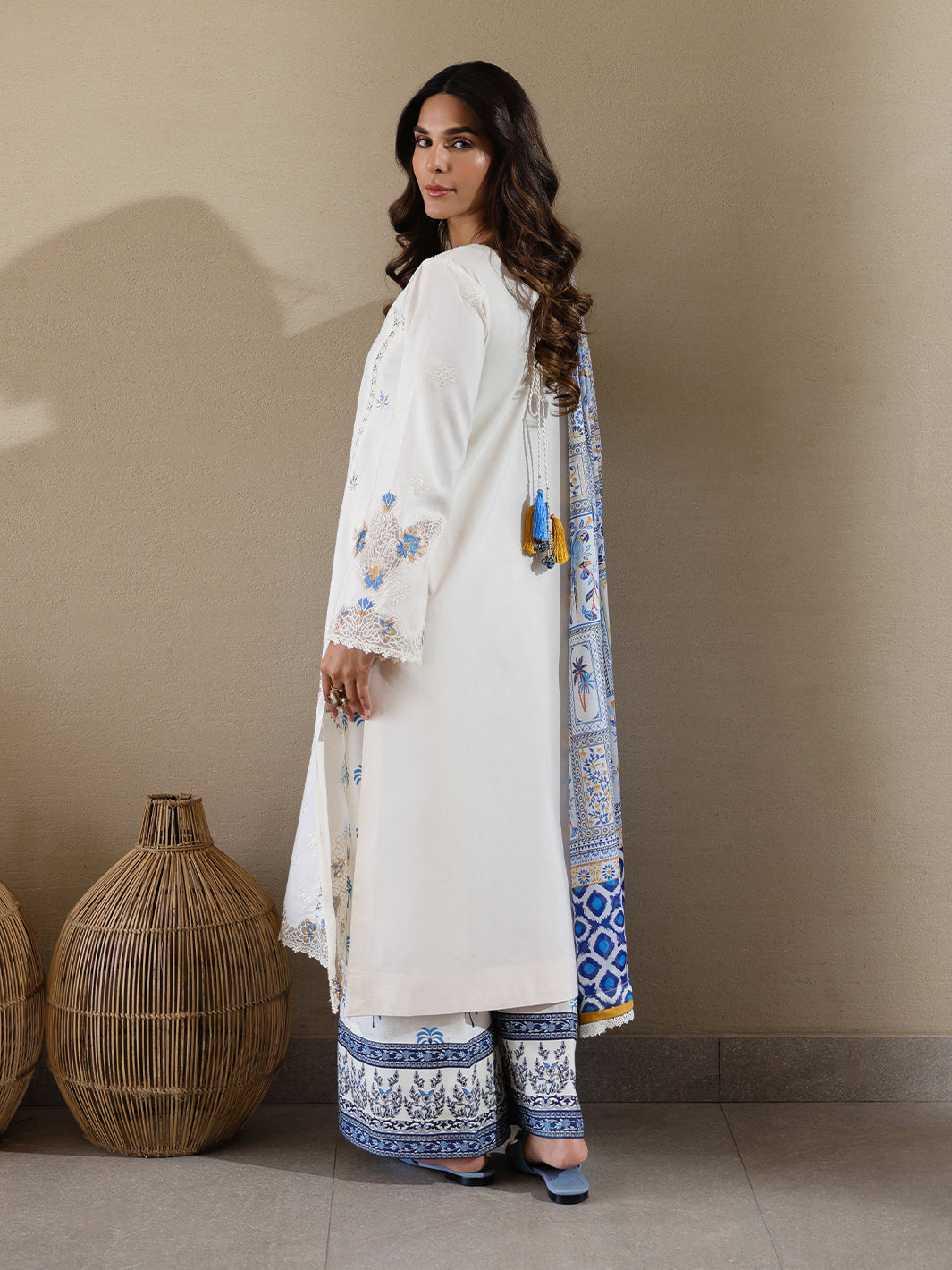 Faiza Faisal | Marine Luxury Lawn 25 | MIRHA