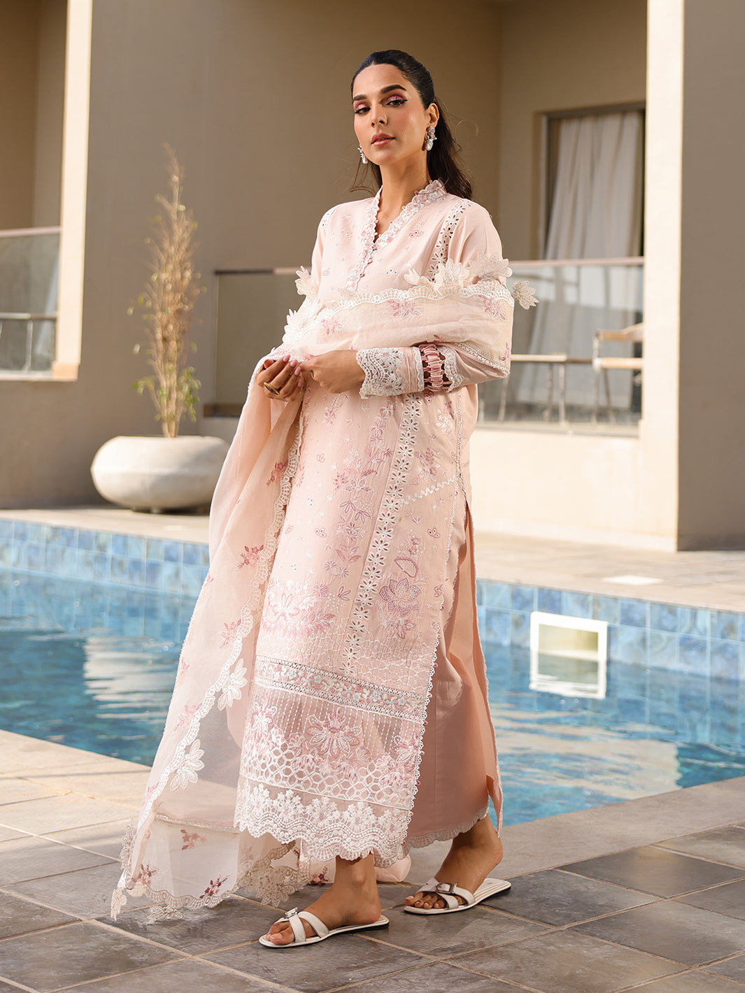 Faiza Faisal | Marine Luxury Lawn 25 | MARIA