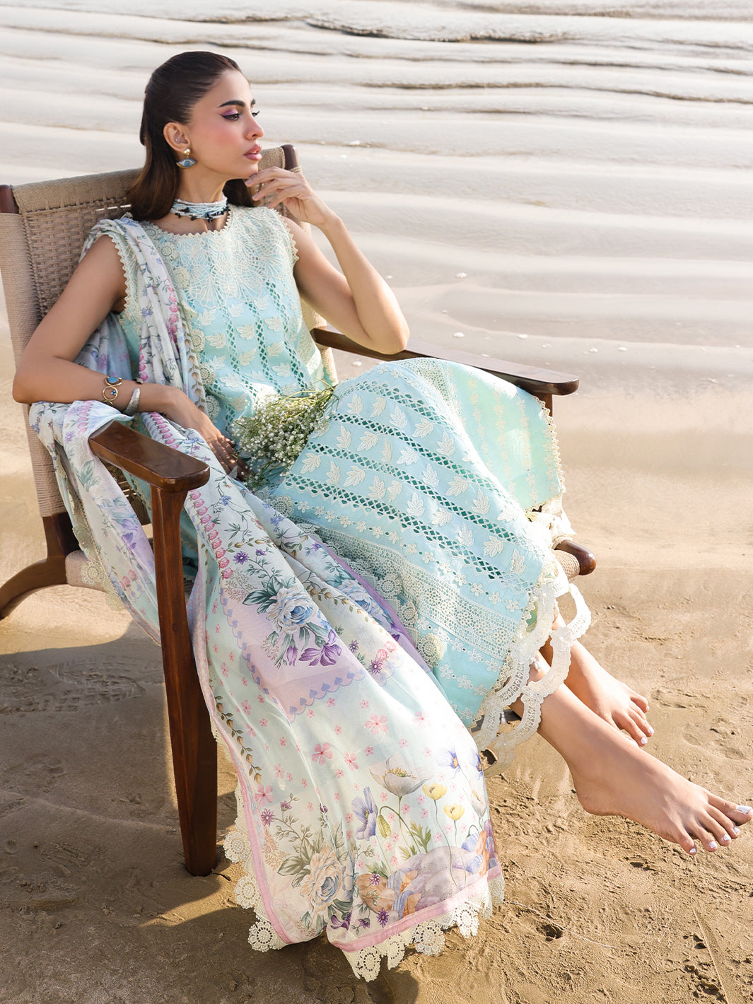 Faiza Faisal | Marine Luxury Lawn 25 | AINE
