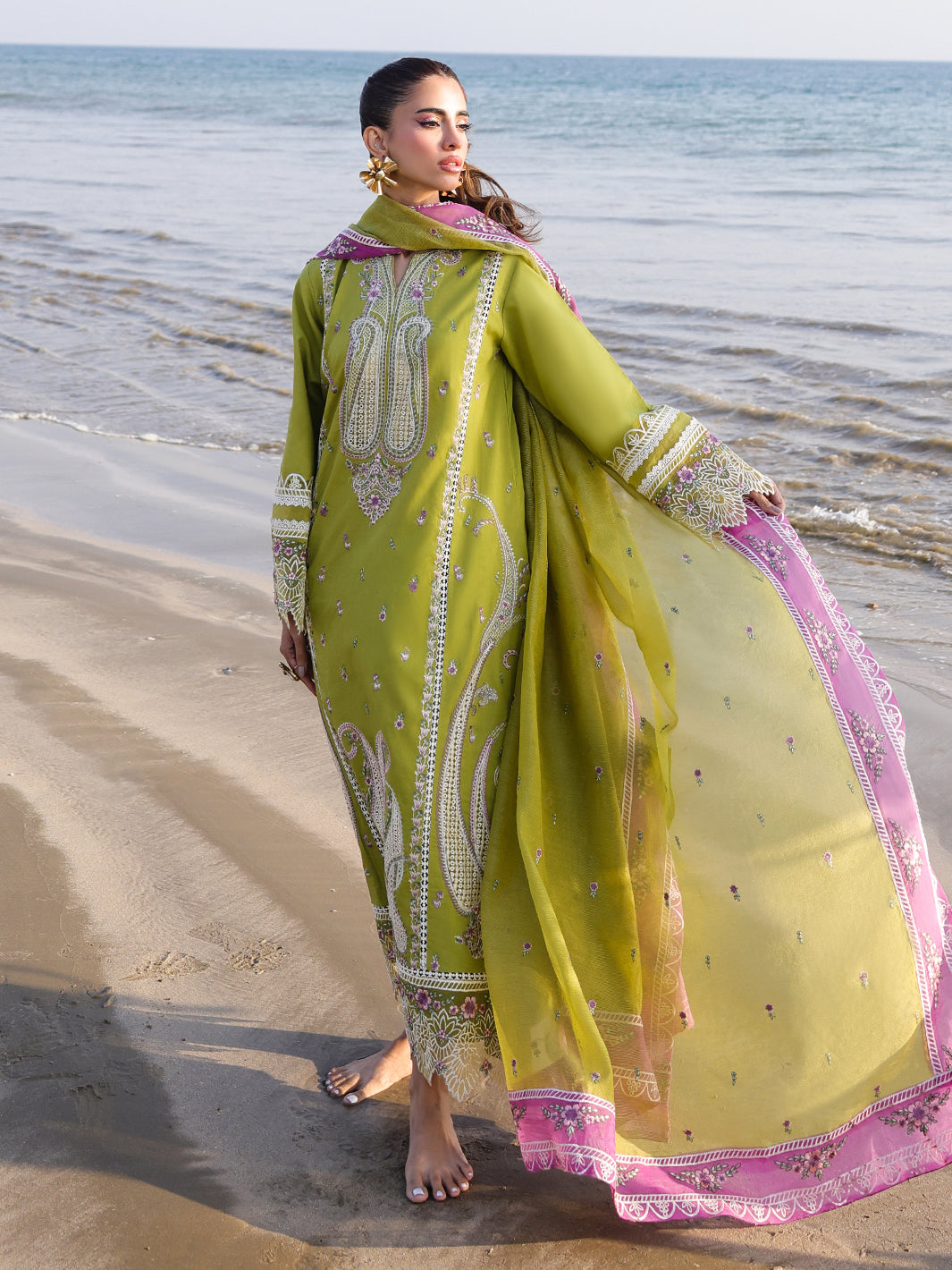 Faiza Faisal | Marine Luxury Lawn 25 | HINA