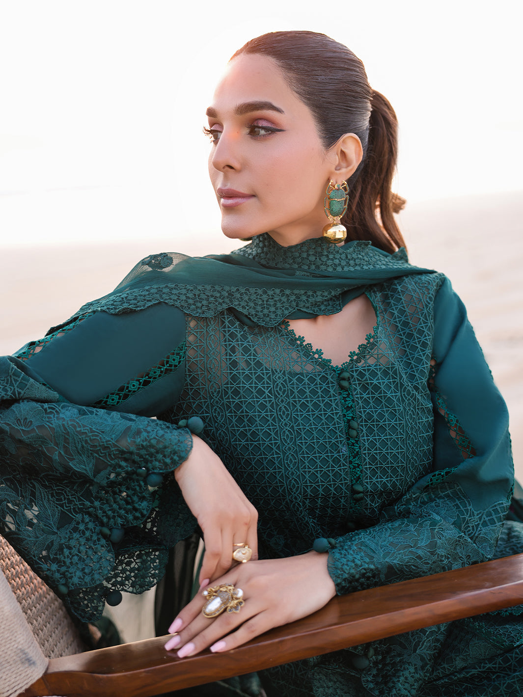 Faiza Faisal | Marine Luxury Lawn 25 | SOPHIA