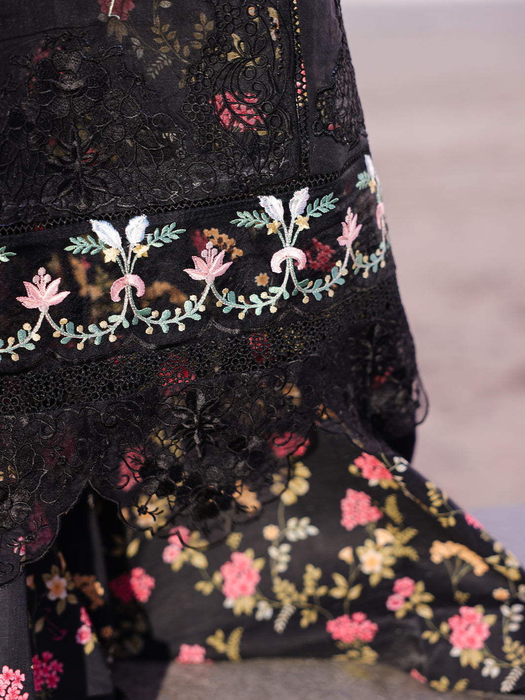 Faiza Faisal | Marine Luxury Lawn 25 | ELVA