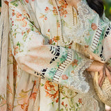 ELAF Signature Embroidered Lawn Unstitched 3Pc Suit ESL-03A ANGELS BREATH