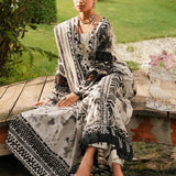 Elaf Premium | Printed Collection 24 | EEP-07B - Black Blossom