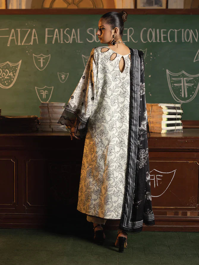 Faiza Faisal | Maya Luxury Lawn | Deniz