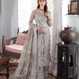 Gulaal | Wedding Formals | Gulnoor Embroidered Net 3-Piece Suit WS-18