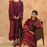 BAROQUE-EMBROIDERED SLUB KHADDAR UF-477
