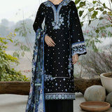 Farasha | Summer Weaves Embroidered Lawn | Ashen Light