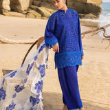 Zainab Chottani Embroidered Chikankari Lawn 3Pc Suit D-07A Motia