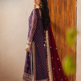 Asim Jofa | Heeriye | AJHE-01 EMBROIDERED CHIFFON 3 PCS