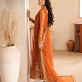 Asim Jofa | Heeriye | AJHE-09 EMBROIDERED NET 3 PCS