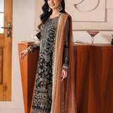 Asim Jofa | Heeriye | AJHE-05 EMBROIDERED NET 3 PCS