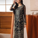 Asim Jofa | Heeriye | AJHE-05 EMBROIDERED NET 3 PCS