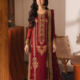 Asim Jofa | Heeriye | AJHE-02 EMBROIDERED CHIFFON 3 PCS