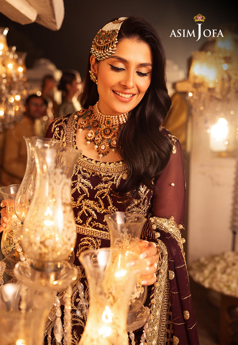 Shehnai by Asim Jofa Embroidered Chiffon Unstitched 3Pc Suit AJSH-02