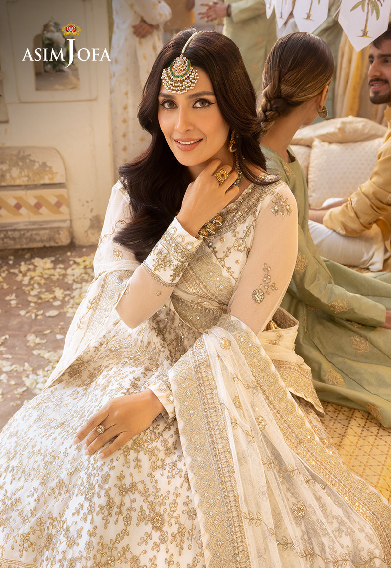 Shehnai by Asim Jofa Embroidered Net Unstitched 3Pc Suit AJSH-03