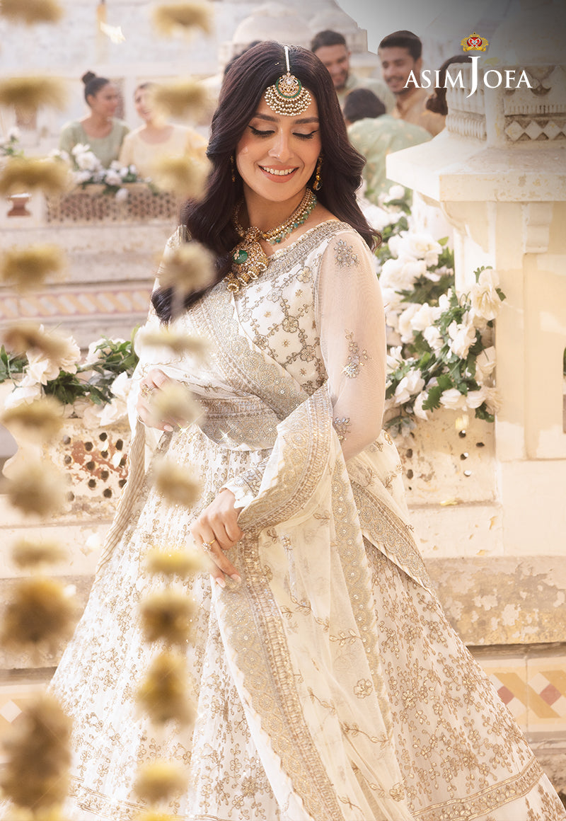 Shehnai by Asim Jofa Embroidered Net Unstitched 3Pc Suit AJSH-03