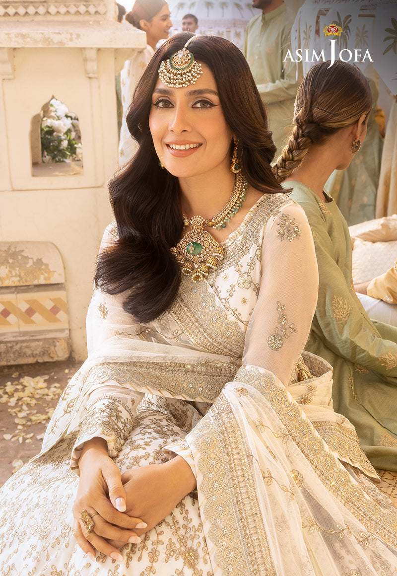 Shehnai by Asim Jofa Embroidered Net Unstitched 3Pc Suit AJSH-03