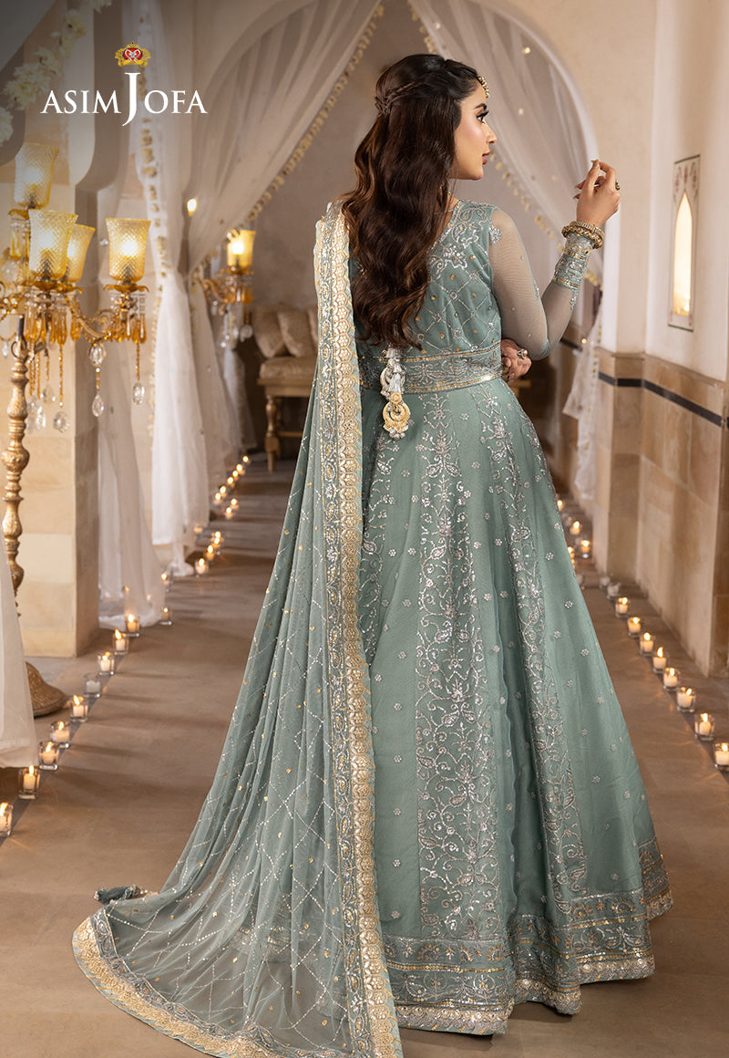 Shehnai by Asim Jofa Embroidered Chiffon Unstitched 3Pc Suit AJSH-14