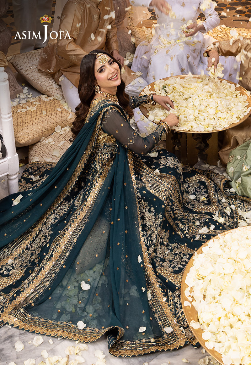 Shehnai by Asim Jofa Embroidered Chiffon Unstitched 3Pc Suit AJSH-18