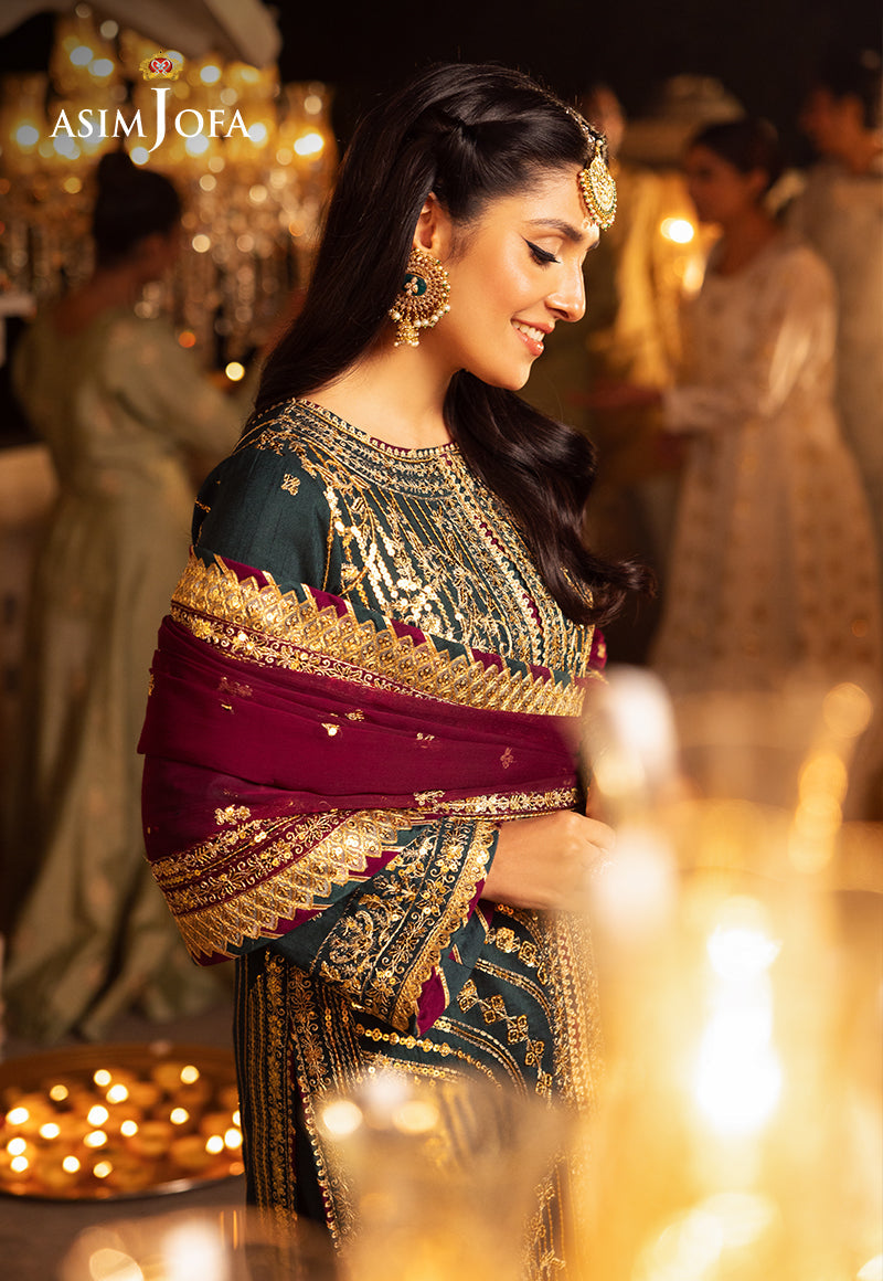 Shehnai by Asim Jofa Embroidered Chiffon Unstitched 3Pc Suit AJSH-20