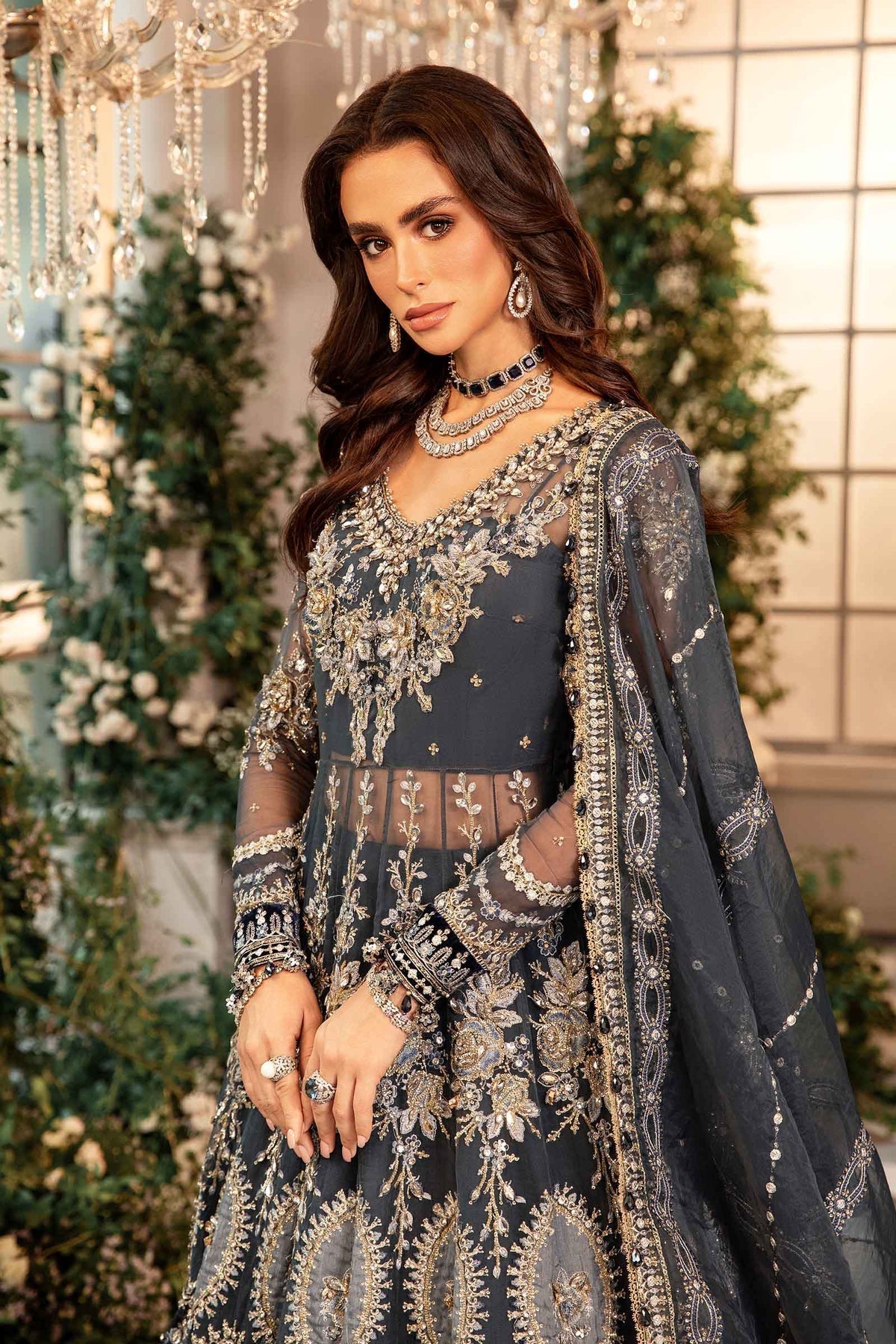 Maria B | Embroidered Formals 24 | Organza Suit | BD-2901