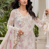 Maria b 3 Piece Unstitched Embroidered Chiffon Suit | MPC-25-101 