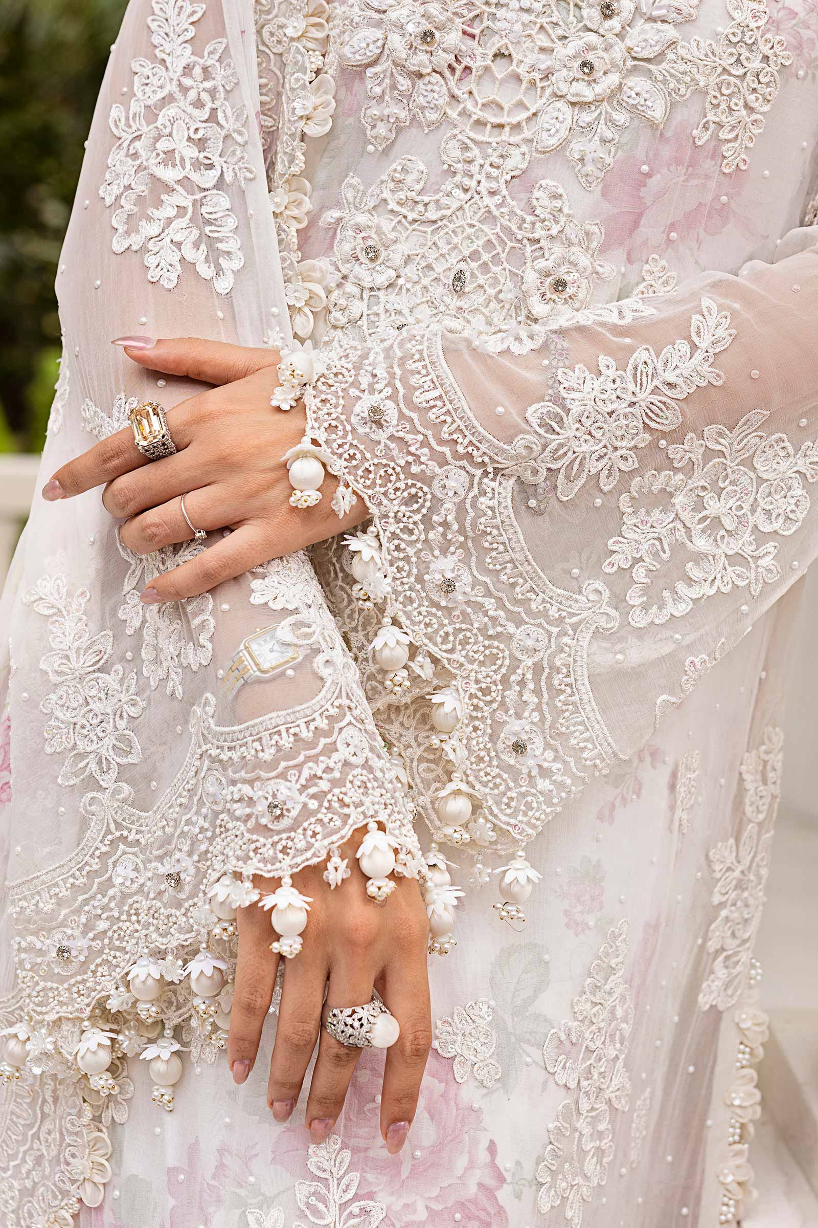 Maria b 3 Piece Unstitched Embroidered Chiffon Suit | MPC-25-101 