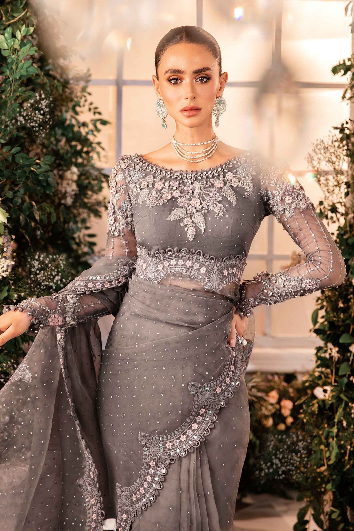 Maria B | Embroidered Formals 24 | Organza Suit | BD-2902