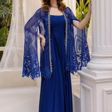 Maria B 3 Piece Embroidered Chiffon Suit | MPC-25-103 