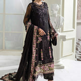Maria B 3 Piece Embroidered Chiffon Suit | MPC-25-104 