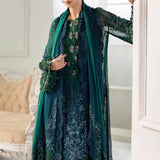 Maria B 3 Piece Embroidered Chiffon Suit | MPC-25-106 
