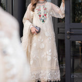 MARIA B EID COLLECTION UNSTITCHED EL-23-01-Cream