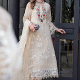 MARIA B EID COLLECTION UNSTITCHED EL-23-01-Cream
