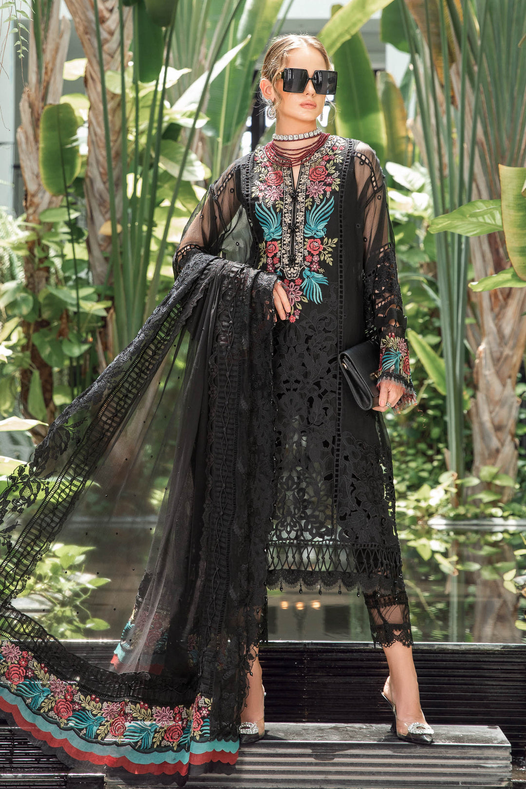MARIA B EID LAWN COLLECTION EL-23-04-Black