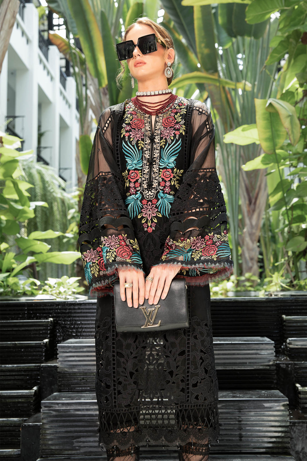 MARIA B EID LAWN COLLECTION EL-23-04-Black