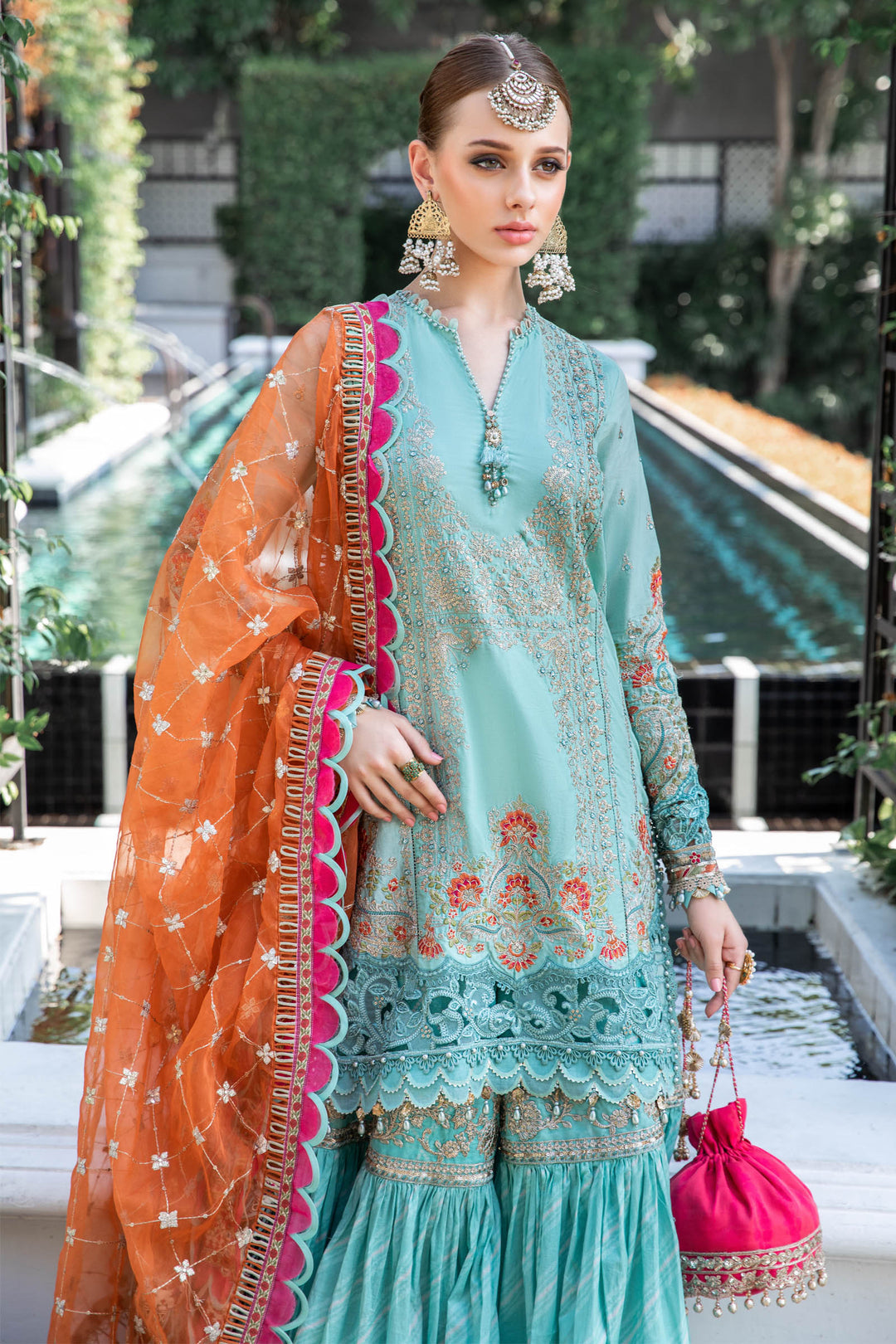 MARIA B EID LAWN COLLECTION EL-23-05-Sea Green