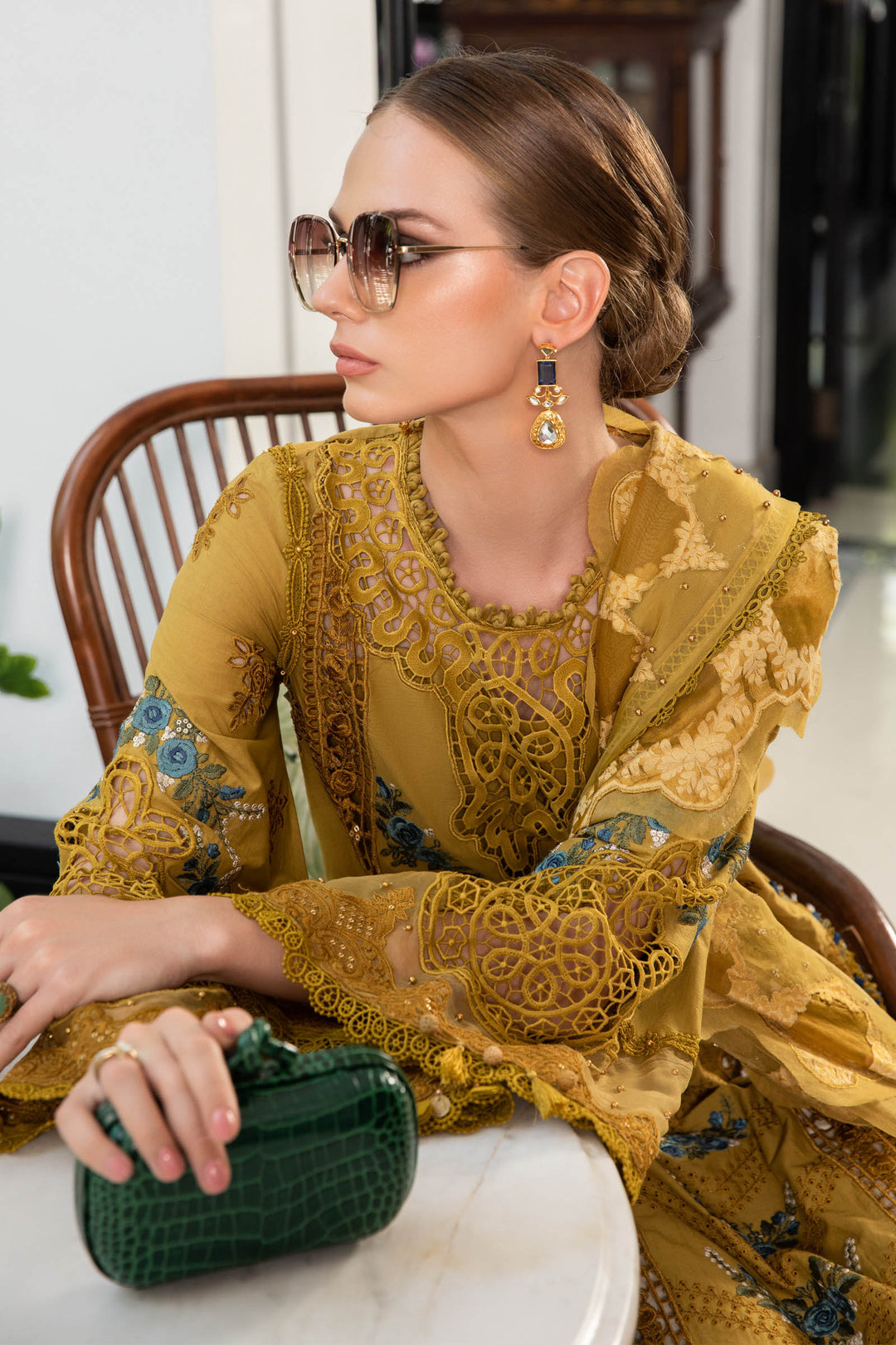 MARIA B EID COLLECTION UNSTITCHED EL-23-06-Mustard