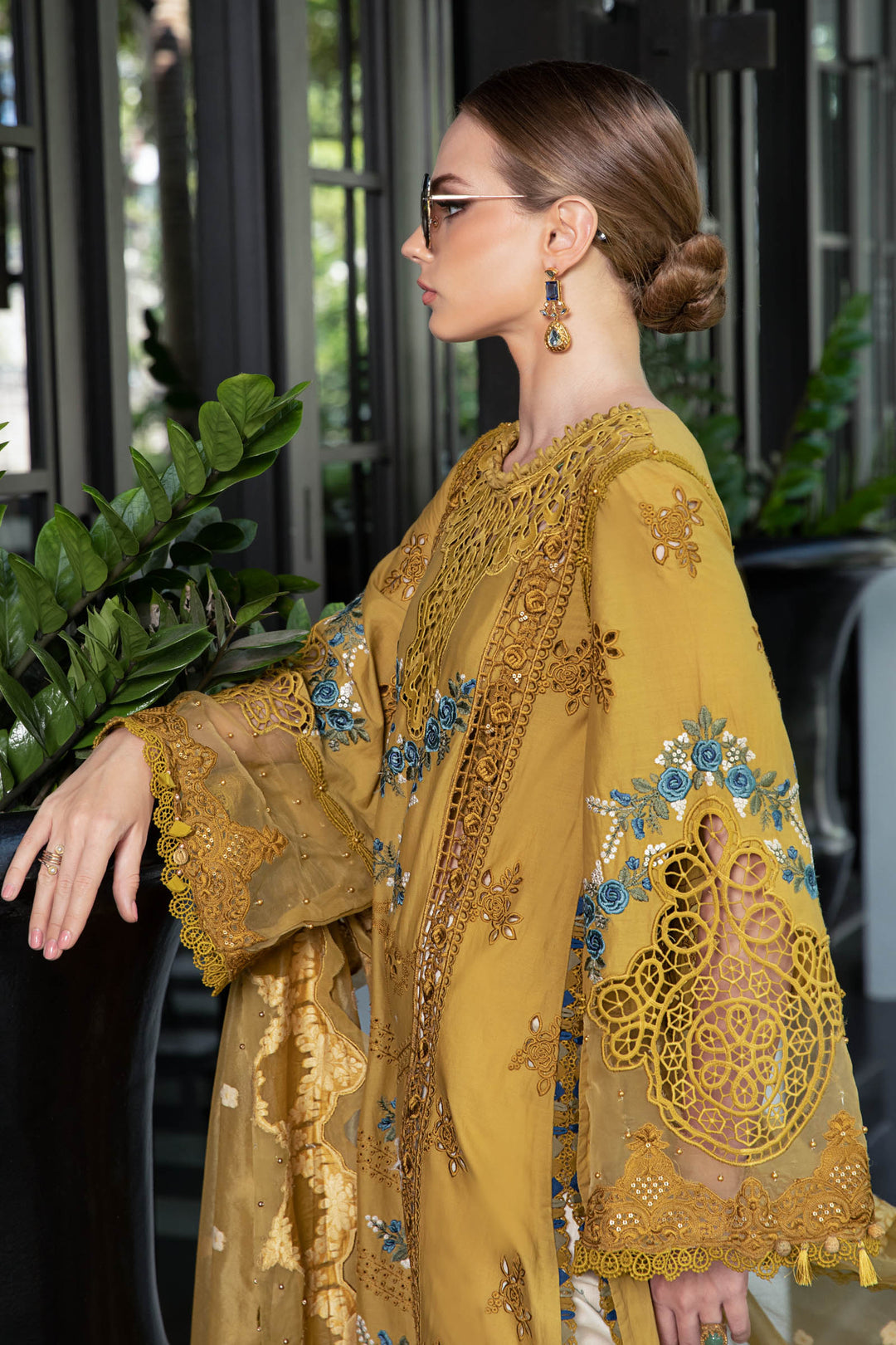 MARIA B EID COLLECTION UNSTITCHED EL-23-06-Mustard