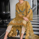 MARIA B EID COLLECTION UNSTITCHED EL-23-06-Mustard