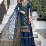 MARIA B EID COLLECTION UNSTITCHED EL-23-08-Blue