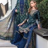 MARIA B EID COLLECTION UNSTITCHED EL-23-08-Blue