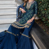 MARIA B EID COLLECTION UNSTITCHED EL-23-08-Blue