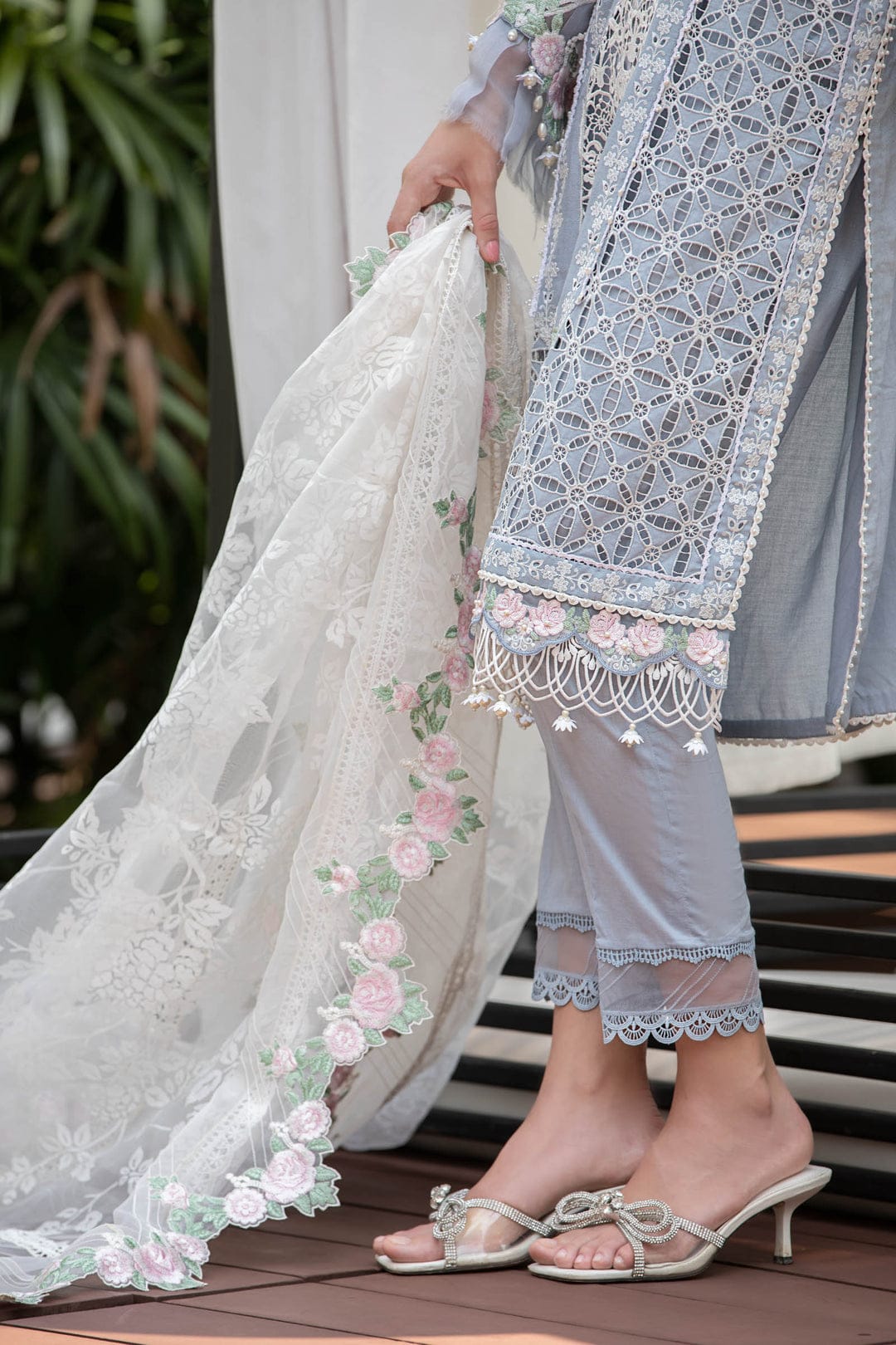 MARIA B EID LAWN COLLECTION EL-23-10-Ice Blue