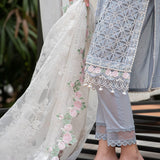 MARIA B EID LAWN COLLECTION EL-23-10-Ice Blue